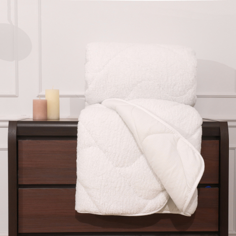 Полуторное одеяло-плед искусственный мех №45005