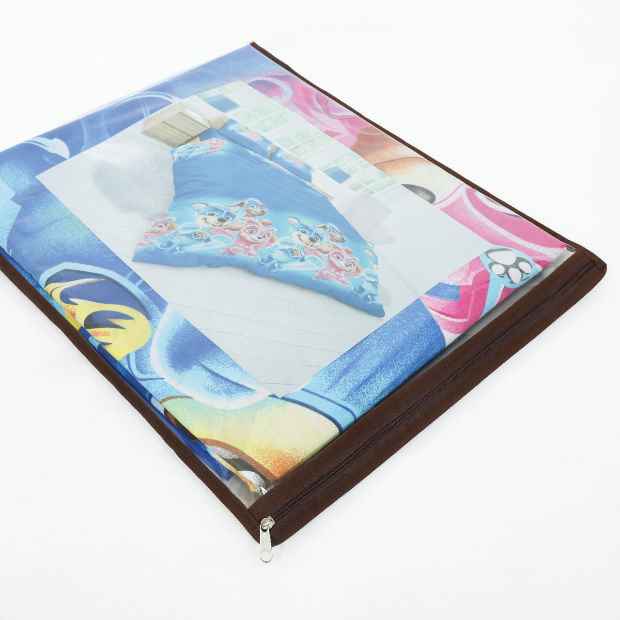 Упаковка для постельного белья (кремовая/коричневая) - евро