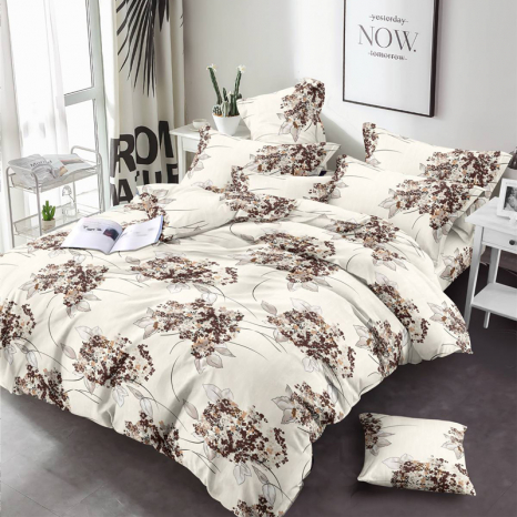 Ткань для постельного белья Бязь "Gold" Lux GL7814beige