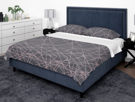 Ткань для постельного белья Бязь "Gold" Lux GL3676grey