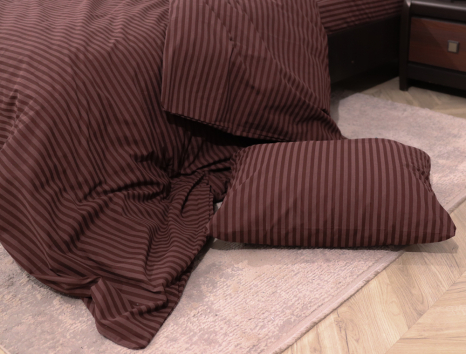 Семейный набор однотонного хлопкового постельного белья из Бязи "Gold" №1510028 Черешенка™