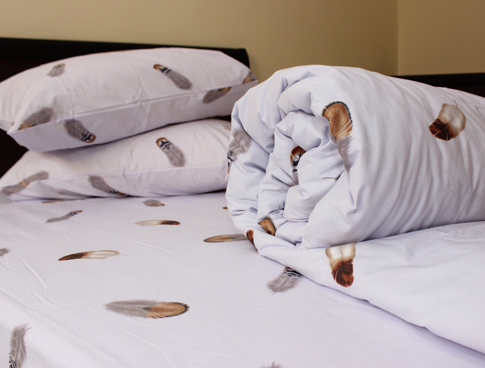 Двоспальний набір постільної білизни 180*220 із Ранфорсу №182077 Черешенка™