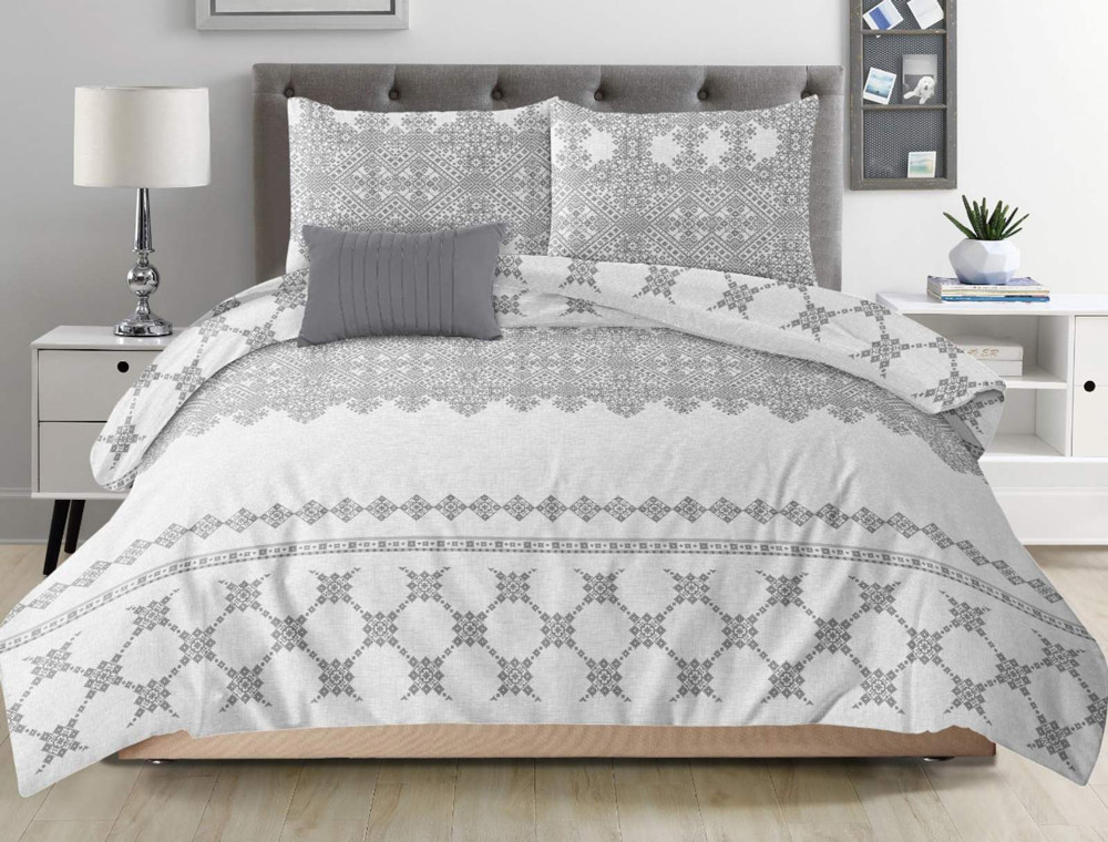 Сімейний набір постільної білизни із Бязі "Gold" з простирадлом на резинці №149322 Черешенка™