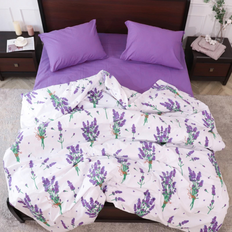 Семейный набор хлопкового постельного белья из Бязи "Gold" №152323AB Черешенка™