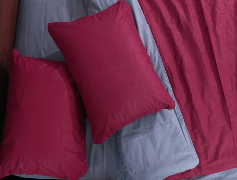 Євро-максі набір однотонної постільної білизни 200*220 із Бязі "Gold" №1515621AB Черешенка™