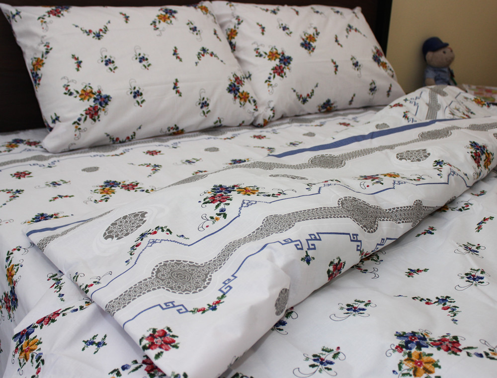 Євро-максі набір постільної білизни 200*220 із Бязі "Gold" №15179 Черешенка™