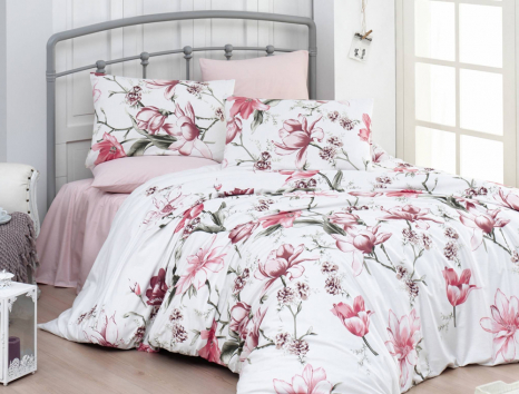 Євро-максі набір постільної білизни 200*220 із Ранфорсу Layla Somon First Choice™