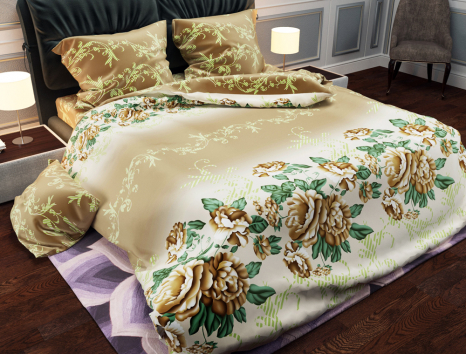 Тканина для постільної білизни Бязь "Gold" Lux GL808 (A+B) - (50м+50м)