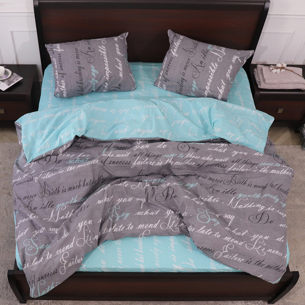 Євро-максі набір постільної білизни 200*220 із Бязі "Gold" №151333AB Черешенка™