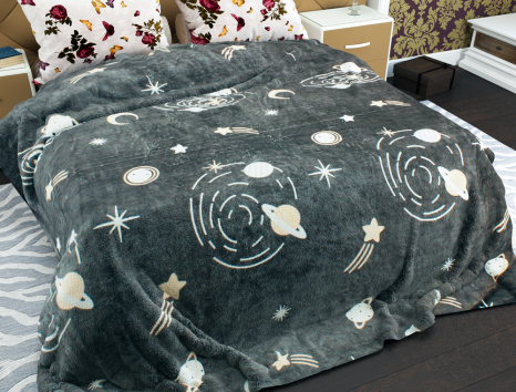 Двоспальний флісовий плед №33463