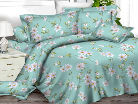 Двоспальний набір постільної білизни 180*220 із Сатину №452A Черешенка™