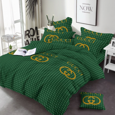 Ткань для постельного белья Бязь "Gold" Lux GL3693green