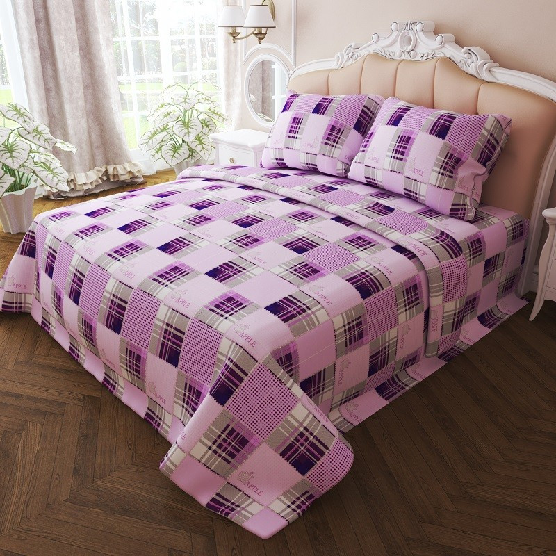 Ткань для постельного белья Бязь "Gold" Lux GL7284violet