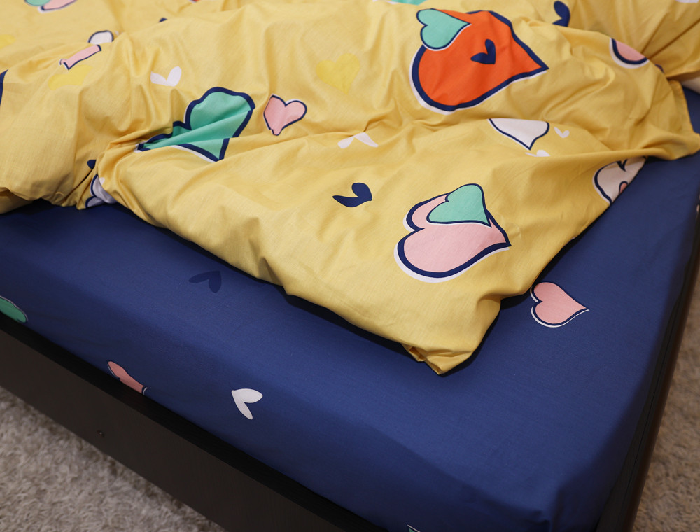 Сімейний набір постільної білизни із Сатину №867AB Черешенка™