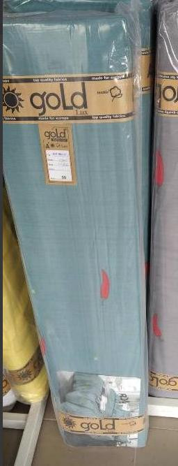 Тканина для постільної білизни Бязь "Gold" Lux "Чилі перець (бірюзовий)" GL3855