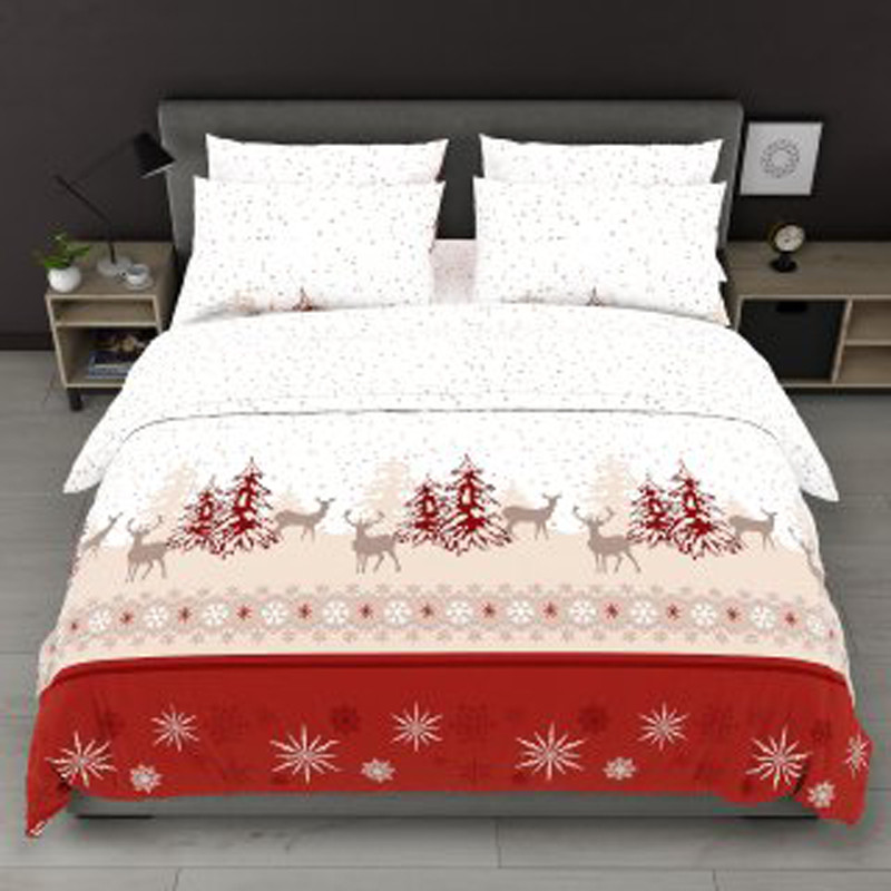 Ткань для постельного белья Бязь "Gold" Lux GL7973red