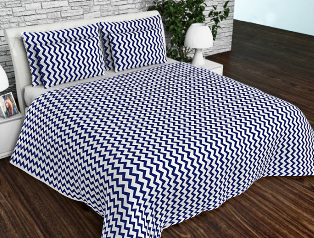 Ткань для постельного белья Бязь "Gold" Lux GL81718blue