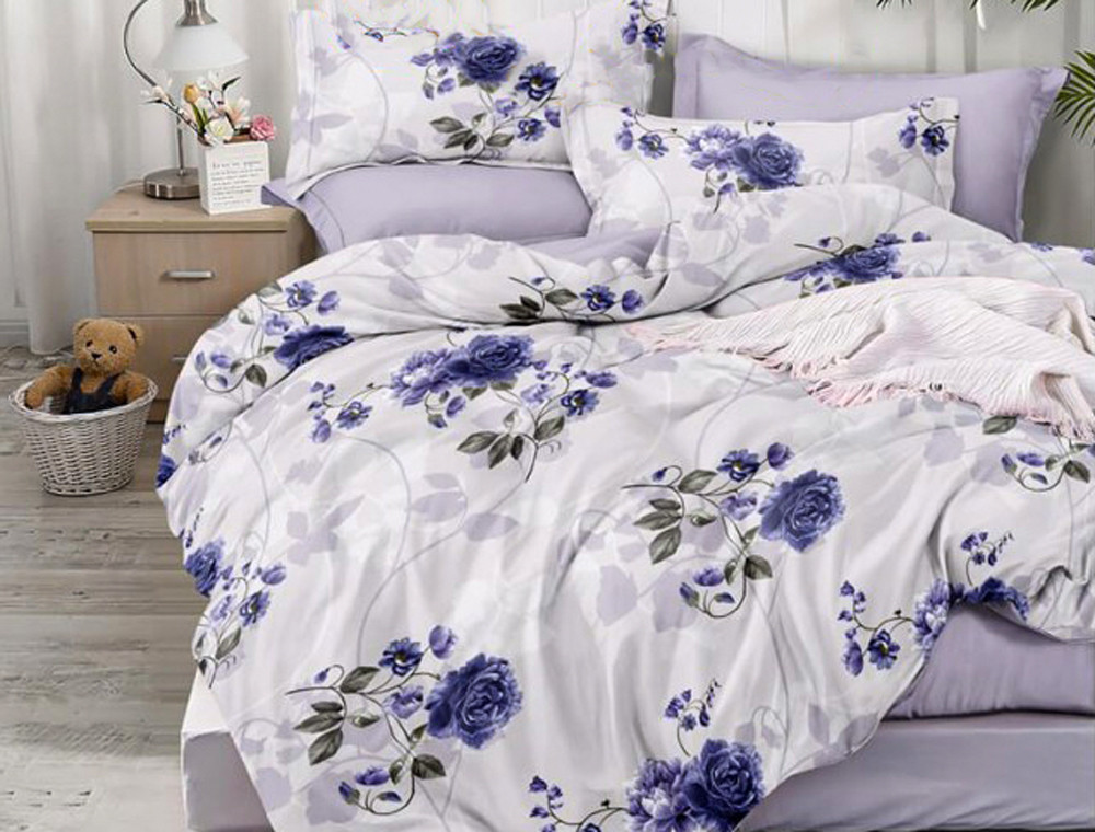 Евро макси набор постельного белья 200*220 из Сатина №3222 Черешенка™