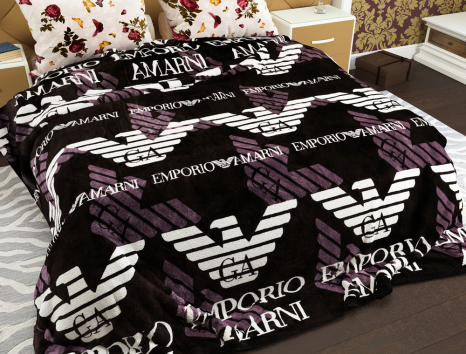 Двоспальний флісовий плед №33728