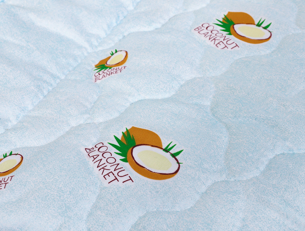 Двоспальна літня ковдра мікрофібра/кокосова койра №41019