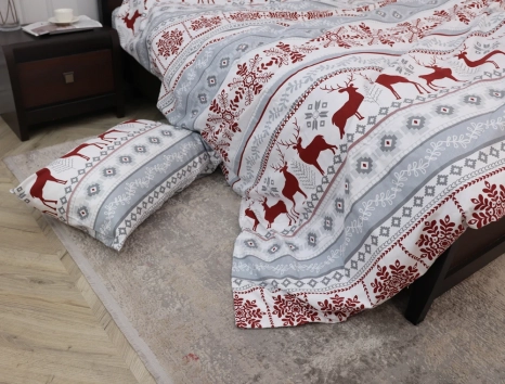 Семейный набор хлопкового постельного белья из Фланели №954209 Черешенка™