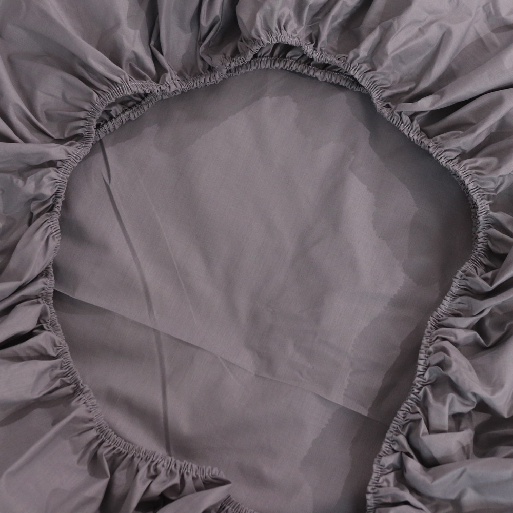 Простынь на резинке (160*200*25) серая №665545