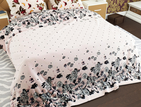 Полуторний флісовий плед №33367