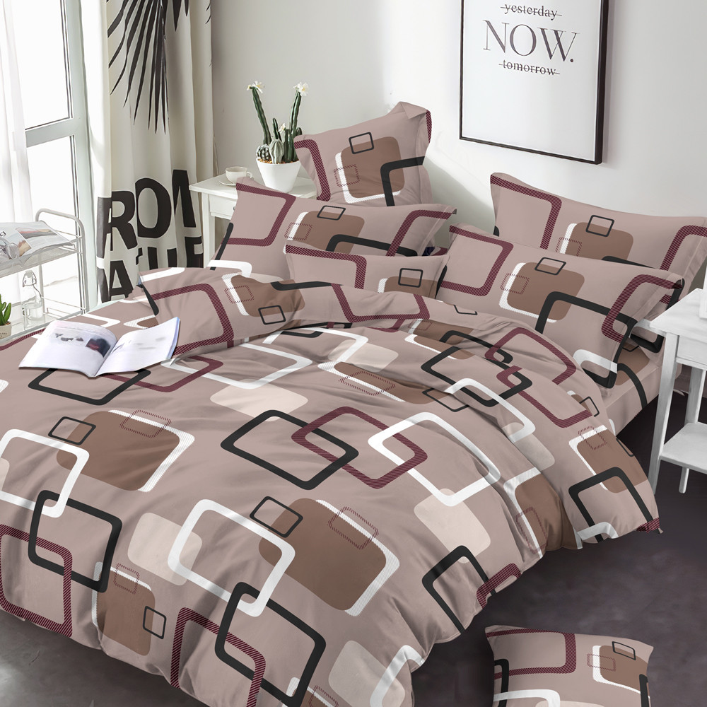 Ткань для постельного белья Бязь "Gold" Lux GL3935brown