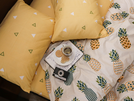 Двоспальний набір постільної білизни 180*220 із Бязі "Gold" №151472AB Черешенка™