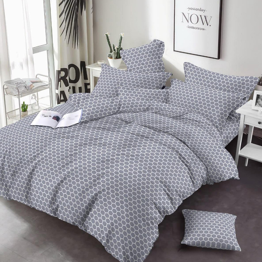 Ткань для постельного белья Бязь "Gold" Lux GL1530grey