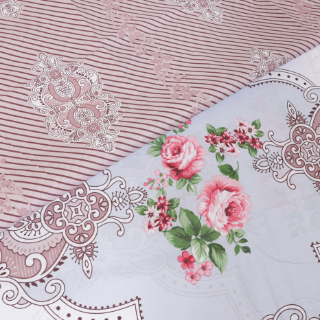 Ткань для постельного белья Бязь "Gold" Lux GL1924 (A+B) - (50м+50м)