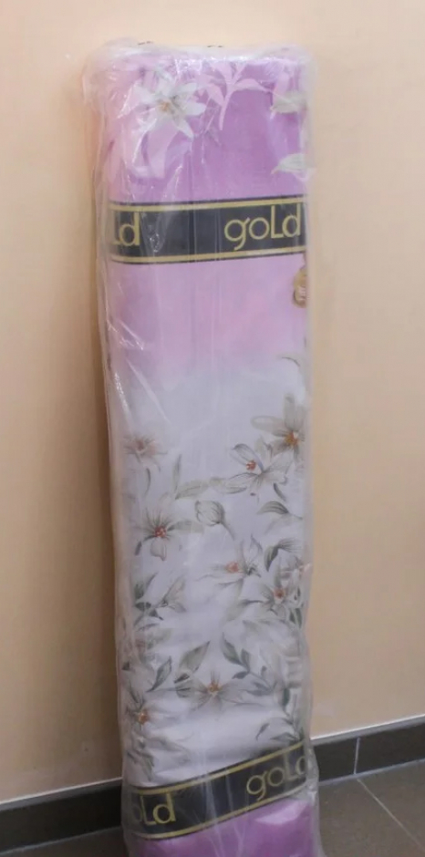 Ткань для постельного белья Бязь "Gold" Lux "Цветочная поляна (фиолетовый)" GL160.