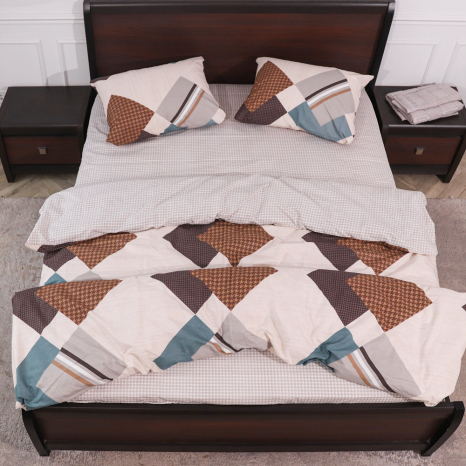 Євро-максі набір постільної білизни 200*220 із Бязі "Gold" №150250АВ Черешенька™