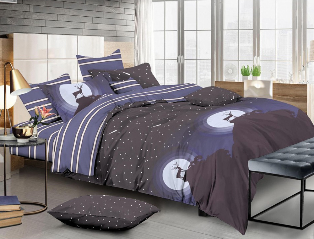 Сімейний набір постільної білизни із Сатину №490AB Черешенка™