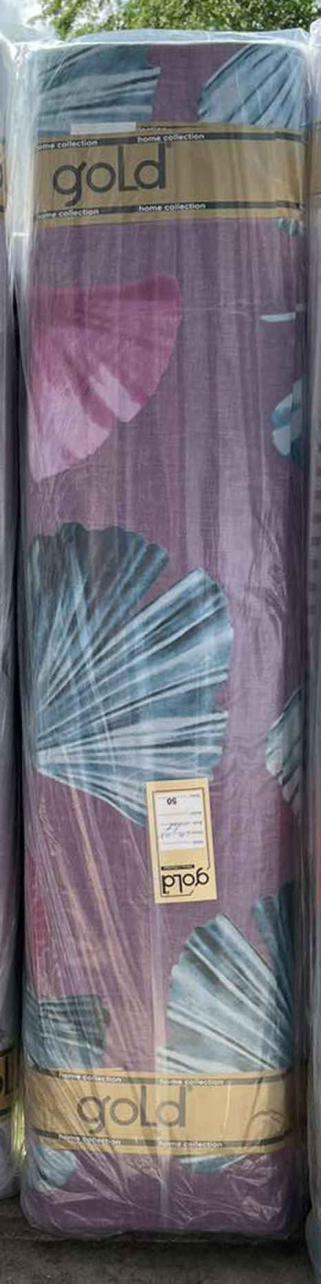 Тканина для постільної білизни Бязь "Gold" GLL3558purple-gold