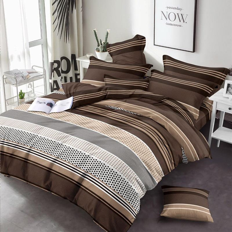 Ткань для постельного белья Бязь "Gold" Lux GL841brown