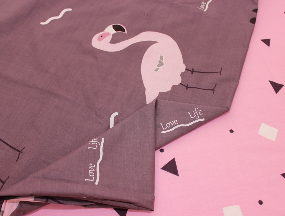 Полуторний набір постільної білизни 150*220 із Бязі "Gold" №157533AB Черешенка™