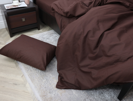 Евро макси набор однотонного постельного белья 200*220 из Бязи "Gold" №155523 Черешенка™