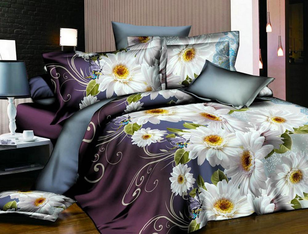 Двоспальний набір постільної білизни 180*220 із полікотону №20815 Черешенька™