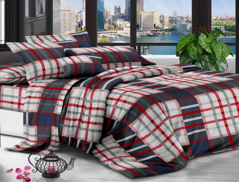 Євро набір постільної білизни 200*220 із полікотону №203075 Черешенька™