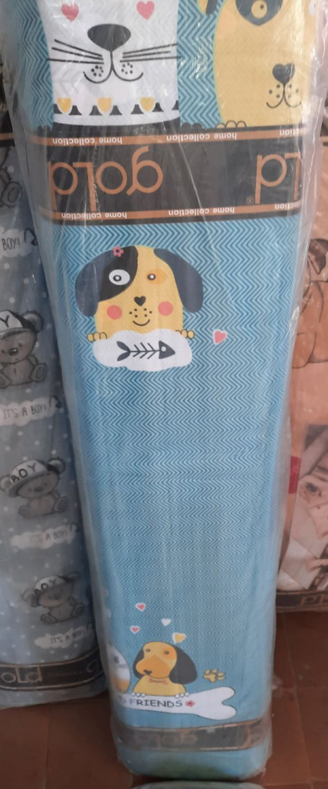 Тканина для постільної білизни Бязь "Gold" Lux дитяча GLB273blue