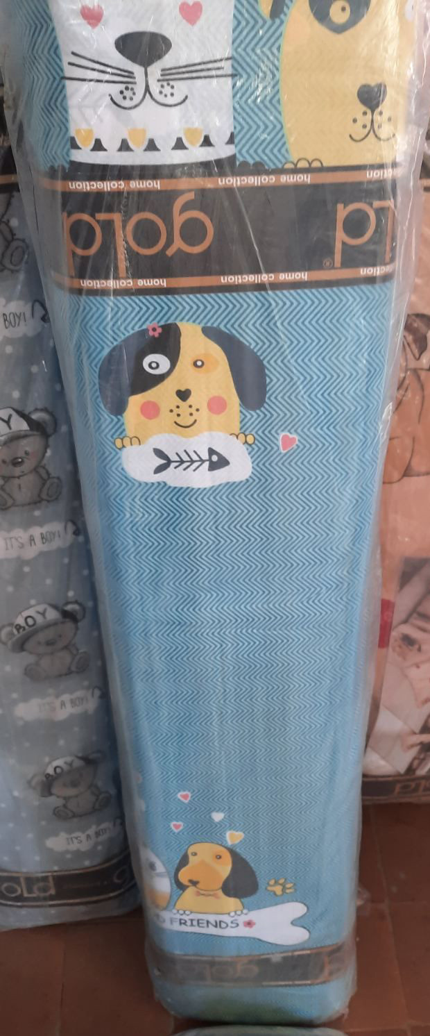 Тканина для постільної білизни Бязь "Gold" Lux дитяча GLB273blue