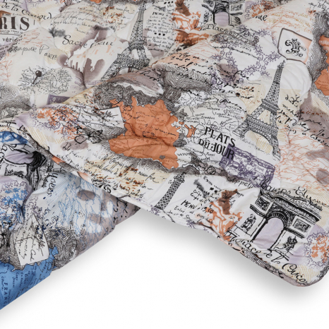 Євро ковдра мікрофібра/холофайбер двостороння №40126