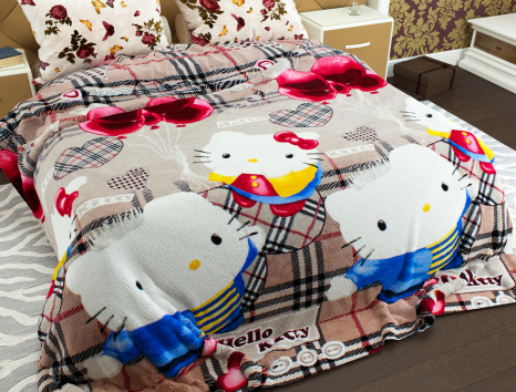 Полуторний флісовий плед №33526