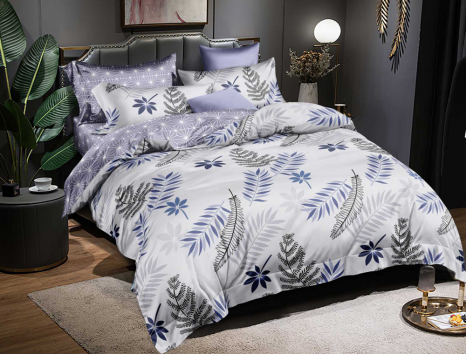 Двоспальний набір постільної білизни 180*220 із Сатину №3403AB Черешенка™