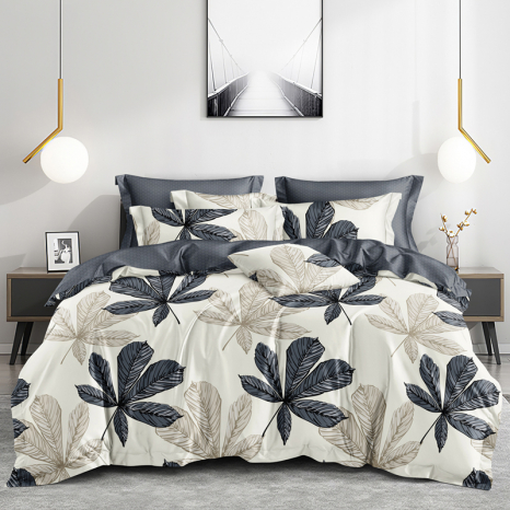 Євро-максі набір постільної білизни 200*220 із Сатину №44318AB Черешенка™