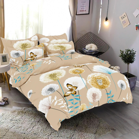 Тканина для постільної білизни Бязь "Gold" Lux GL7889-beige