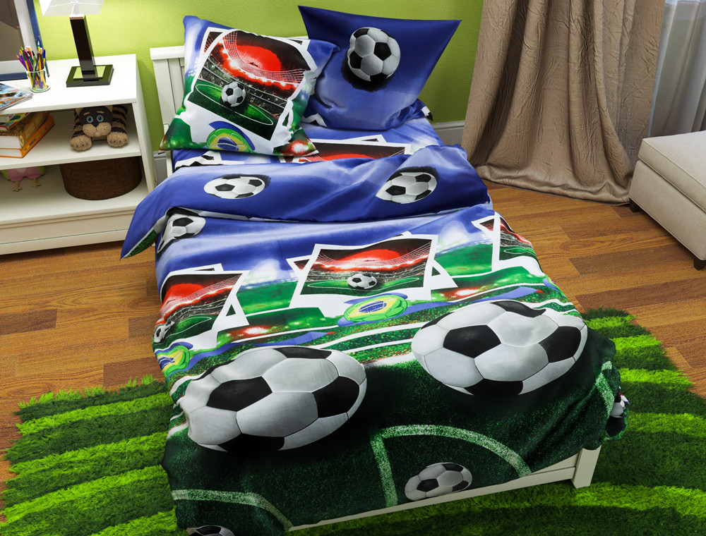 Полуторний набір постільної білизни 150*220 із Бязі "Gold" №617676 Черешенка™