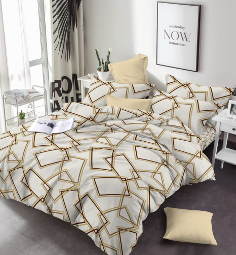 Тканина для постільної білизни Бязь "Gold" Lux GL17240beige