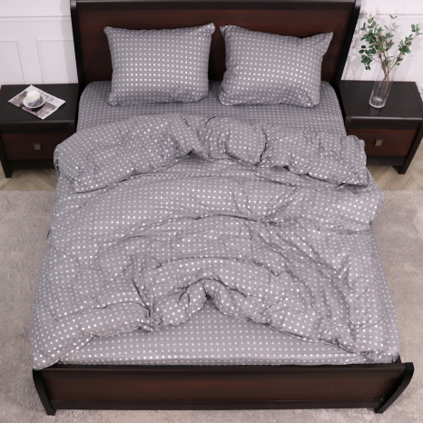 Євро набір постільної білизни 200*220 із мікрофібри №202701 Черешенка™